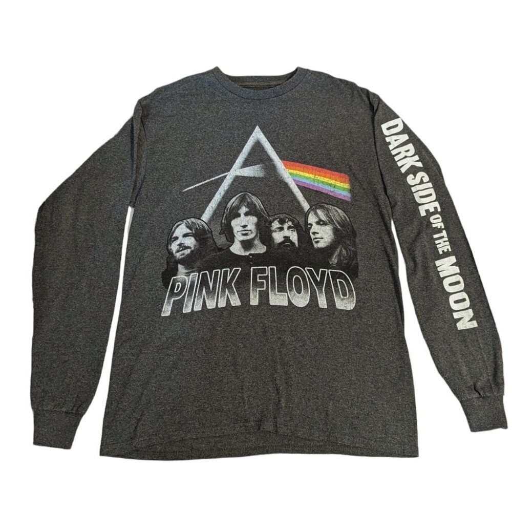 Pink Floyd Dark Side of‎ the Moon Long Sleeve T- Shirt Concert Music Retro
